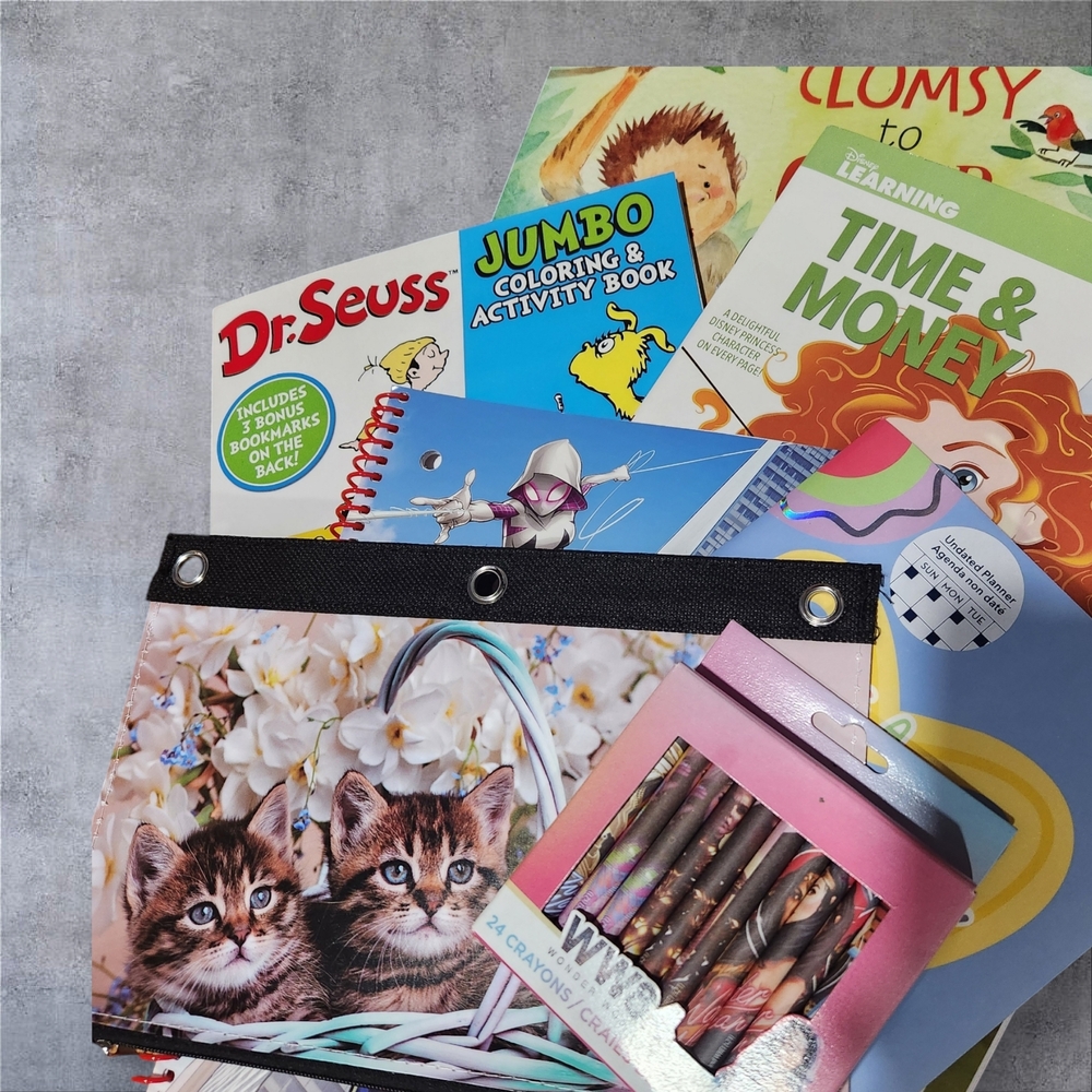 Children's Activity and Coloring Book Set